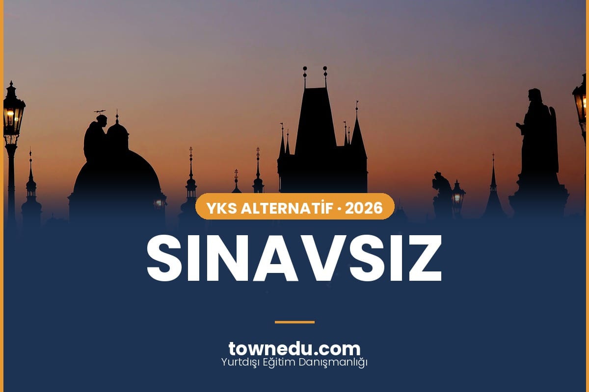 Prag şehir manzarası - YKS sınavsız alternatif yurtdışı üniversite 2026